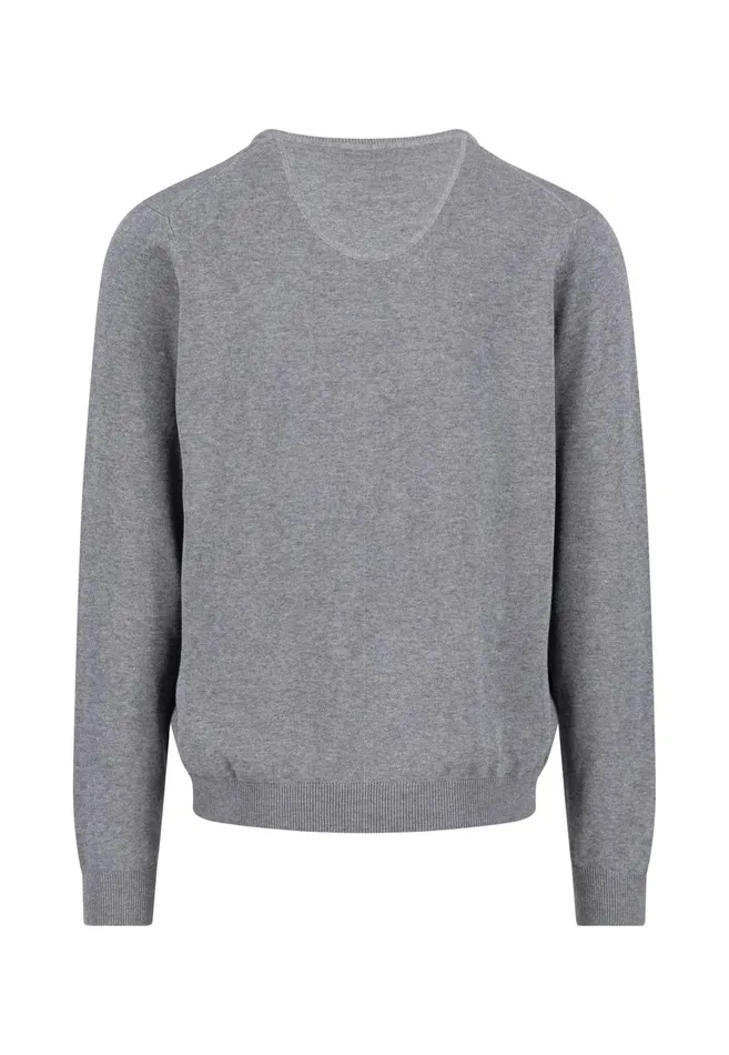 Sweater Men FYNCHHATTON Cotton Sweater With Vneckline Nightsteelazurenavyearthcharcoaltaupe