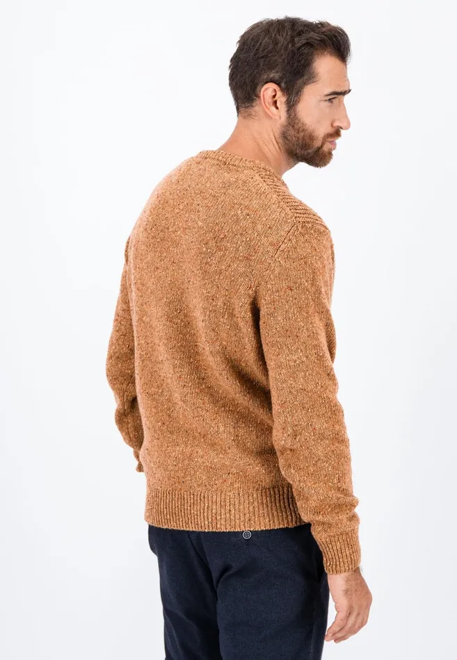 Sweater Men FYNCHHATTON Donegal Knitting Sweater From Wool Mix New Dijonflamecloud Bluenavywinter Whitesteel