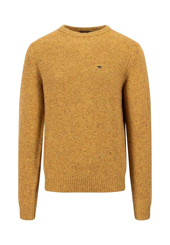 Sweater Men FYNCHHATTON Donegal Knitting Sweater From Wool Mix New Dijonflamecloud Bluenavywinter Whitesteel