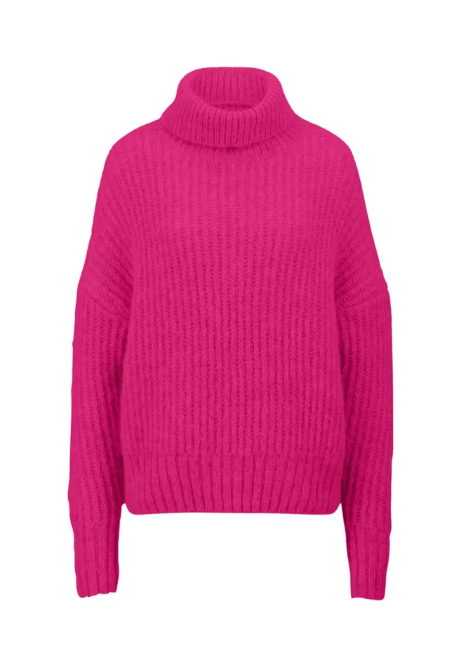 Sweater Women FYNCHHATTON Coarse Knitting Sweater Made Of Alpaca Wool Mix Winter Beigemilkelegant Pink