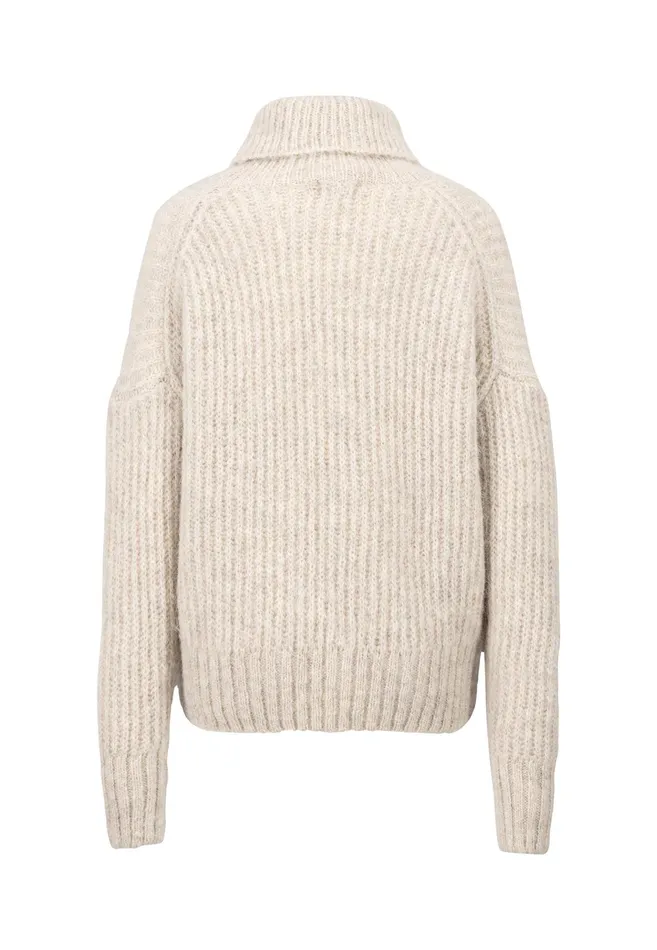 Sweater Women FYNCHHATTON Coarse Knitting Sweater Made Of Alpaca Wool Mix Winter Beigemilkelegant Pink