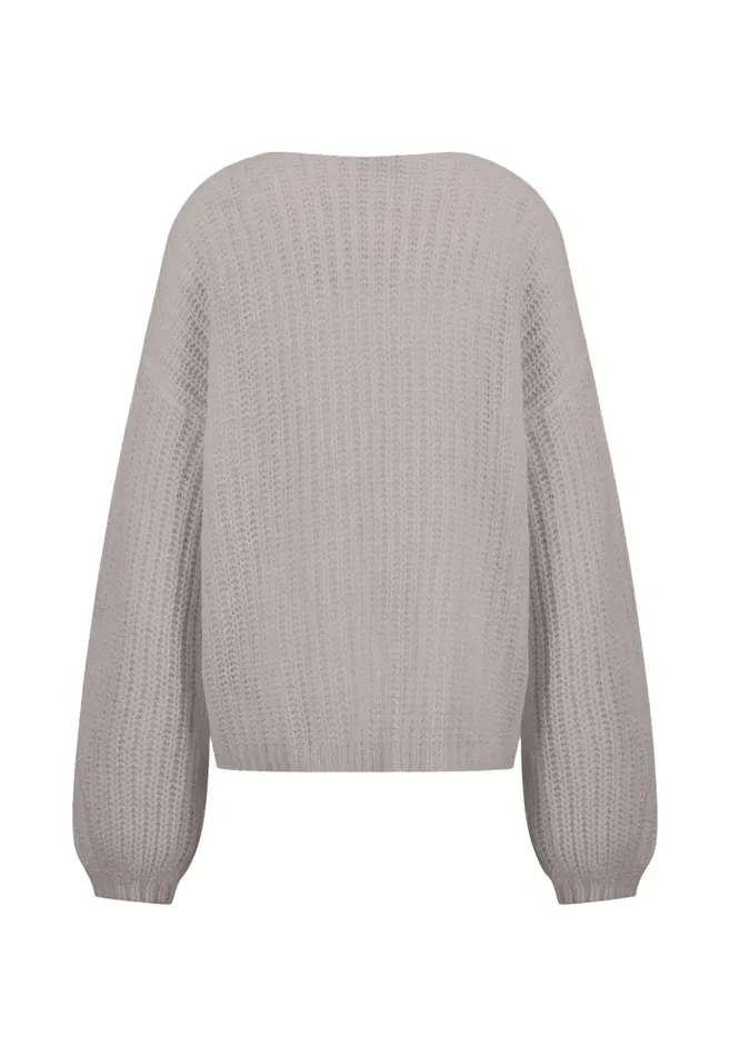 Sweater Women FYNCHHATTON Knitting Sweater Made Of MohairWollmix Ashmilkcrimson Redblue Purple
