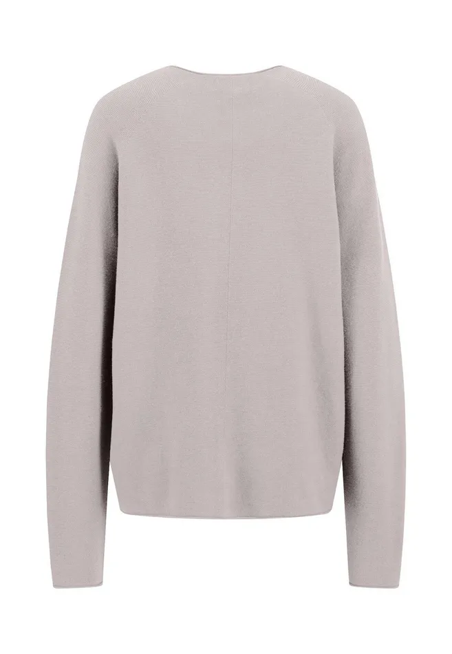 Sweater Women FYNCHHATTON Knitting Sweater With A Round Neckline Ashcrimson Redblue Purple