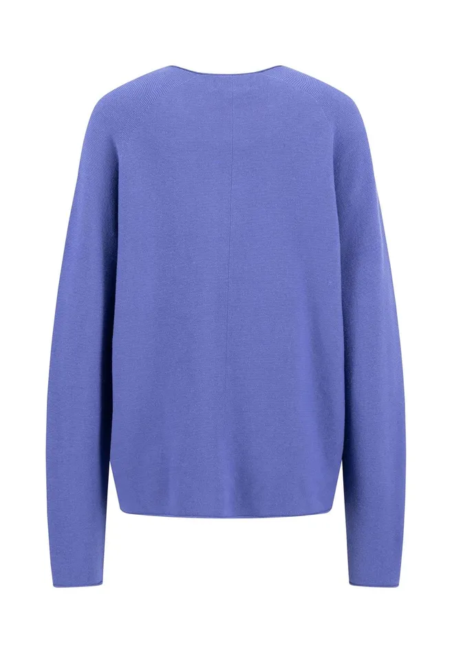 Sweater Women FYNCHHATTON Knitting Sweater With A Round Neckline Ashcrimson Redblue Purple