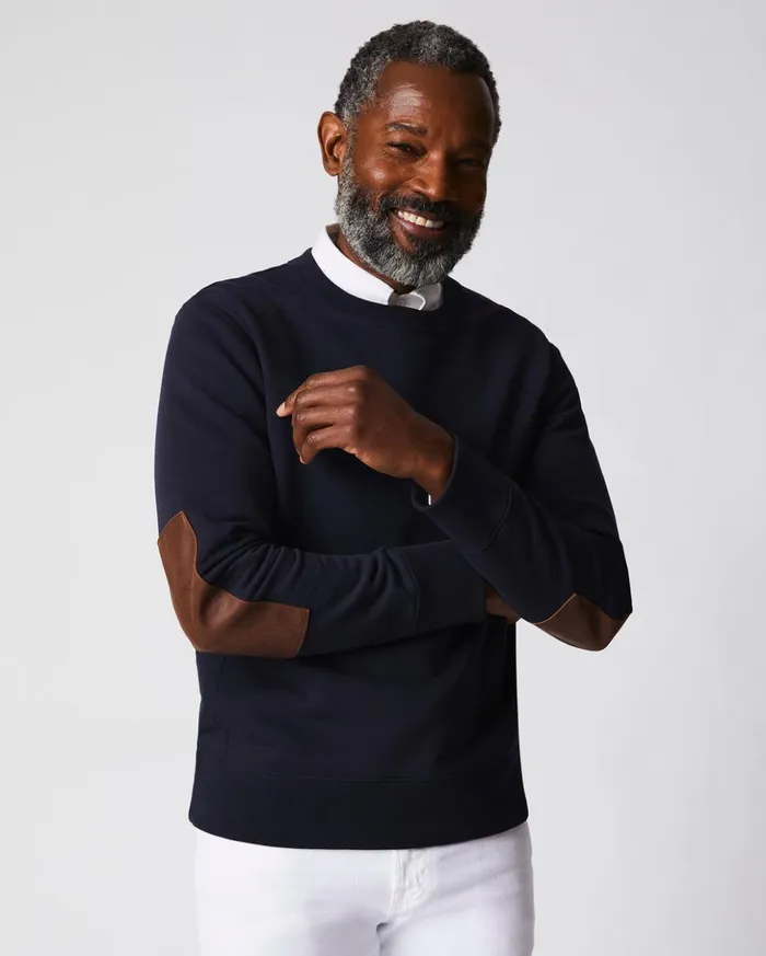 Sweaters and Sweatshirts Men Billy Reid Dover Sweatshirt Dk Midnight
