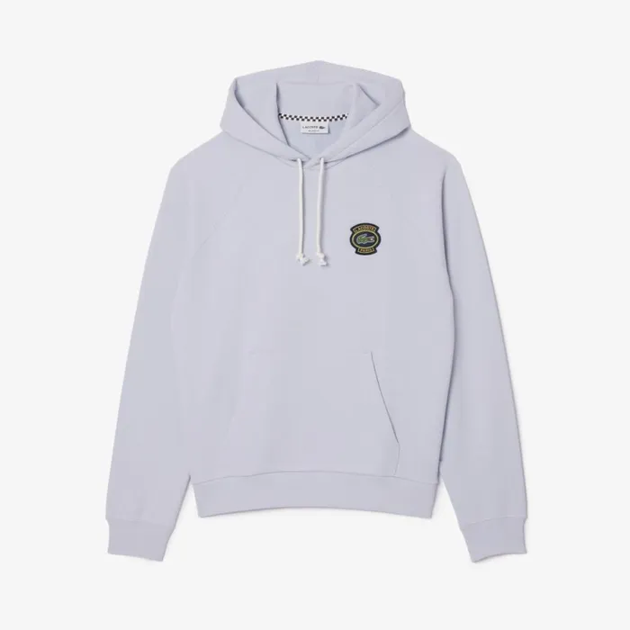 Sweaters and Sweatshirts Men Lacoste Men039s Heritage Badge Fleece Hoodie Phoenix Blue J2g