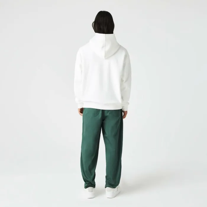 Sweaters and Sweatshirts Men Lacoste Men039s Loose Fit Monogram Hoodie White 70v