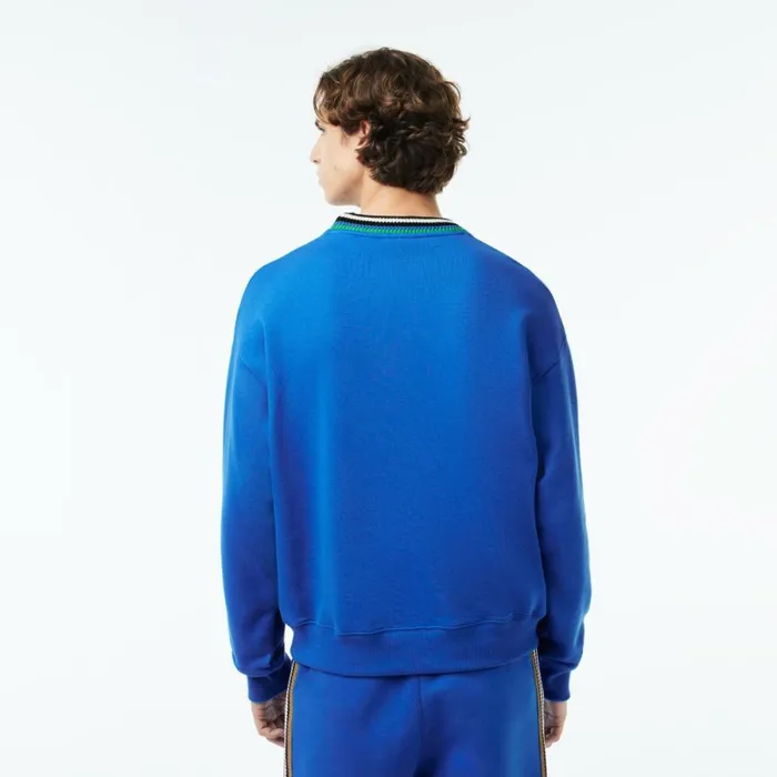 Sweaters and Sweatshirts Men Lacoste Men039s Made In France Loose Fit Sweatshirt Blue Siy