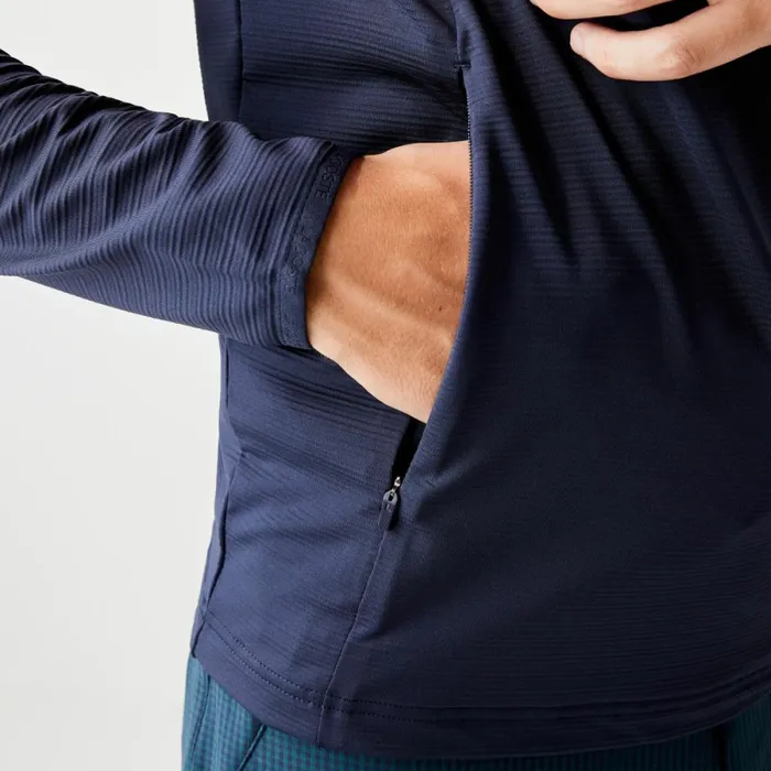 Sweaters and Sweatshirts Men Lacoste Men039s SPORT Stretch Half Zip Sweatshirt Navy Blue 166