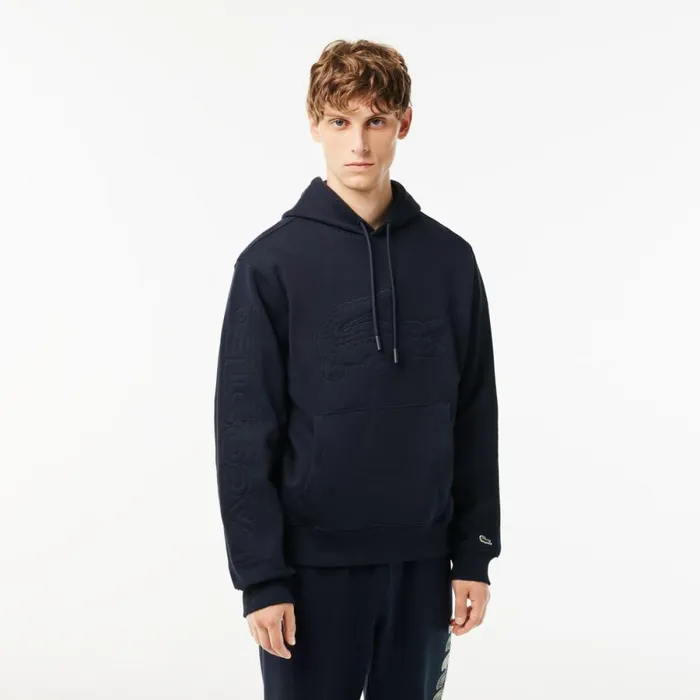 Sweaters and Sweatshirts Men Lacoste Men039s XL Croc Jogger Hoodie Abysm Blue Hde