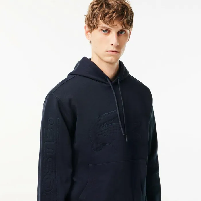Sweaters and Sweatshirts Men Lacoste Men039s XL Croc Jogger Hoodie Abysm Blue Hde