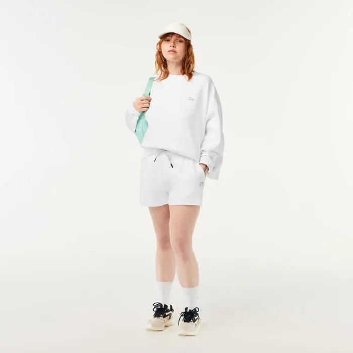 Sweaters and Sweatshirts Women Lacoste Womens Crew Neck Sweatshirt White 001