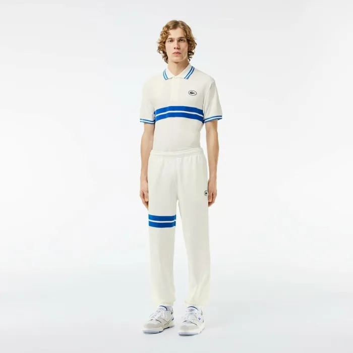 Sweatpants and Trousers Men Lacoste Men039s Bold Stripes Fleece Sweatpants White 70v Sweatpants and Trousers Men Lacoste Men039s Bold Stripes Fleece Sweatpants White 70v