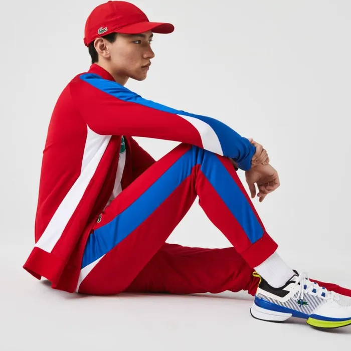 Sweatpants and Trousers Men Lacoste Men039s SPORT AbrasionResistant Tennis Joggers Red Blue White W50 Sweatpants and Trousers Men Lacoste Men039s SPORT AbrasionResistant Tennis Joggers Red Blue White W50