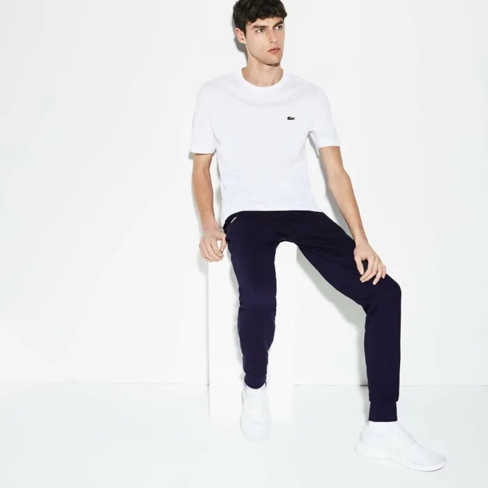 Sweatpants and Trousers Men Lacoste Men039s SPORT Fleece Tennis Sweatpants Navy Blue 166