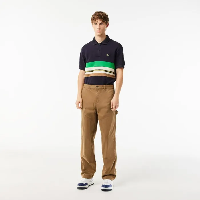 Sweatpants and Trousers Men Lacoste Men039s Straight Fit Cotton Twill Cargo Pants Brown Six Sweatpants and Trousers Men Lacoste Men039s Straight Fit Cotton Twill Cargo Pants Brown Six