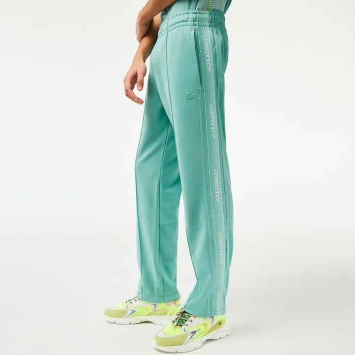 Sweatpants and Trousers Men Lacoste Mens Regular Fit Piqu Sweatpants Green 3a4
