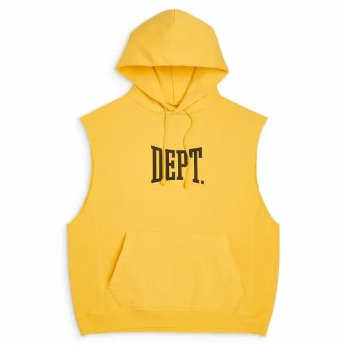 Sweatshirts Men Gallery Dept GYM CUT OFF HOODIE Gold Yellow
