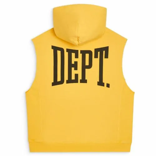 Sweatshirts Men Gallery Dept GYM CUT OFF HOODIE Gold Yellow