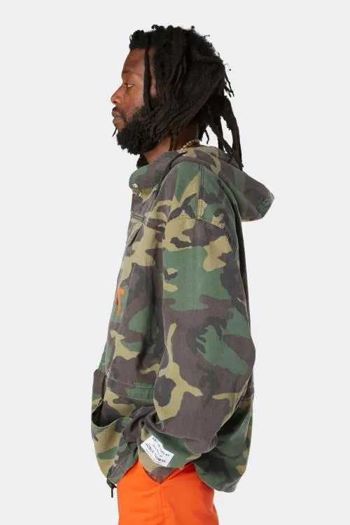 Sweatshirts Men Gallery Dept RILEY ANORAK JACKET Military Camo