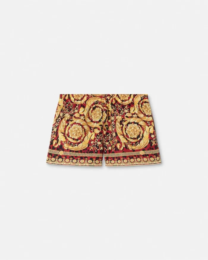 Swimwear Men Versace Wild Barocco Swim Shorts Printred