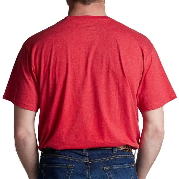 TShirts and Polos Men Justin Boots Justin Bull Skull Tee Red
