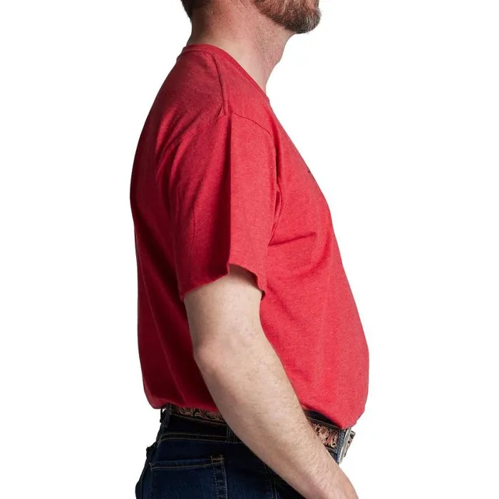 TShirts and Polos Men Justin Boots Justin Bull Skull Tee Red