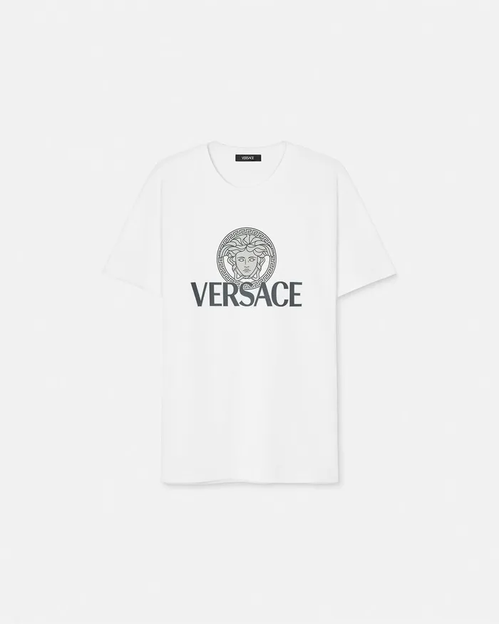 TShirts and Polos Men Versace Medusa Logo TShirt White