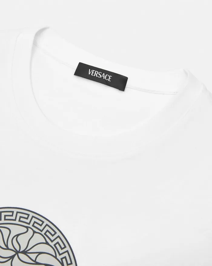 TShirts and Polos Men Versace Medusa Logo TShirt White