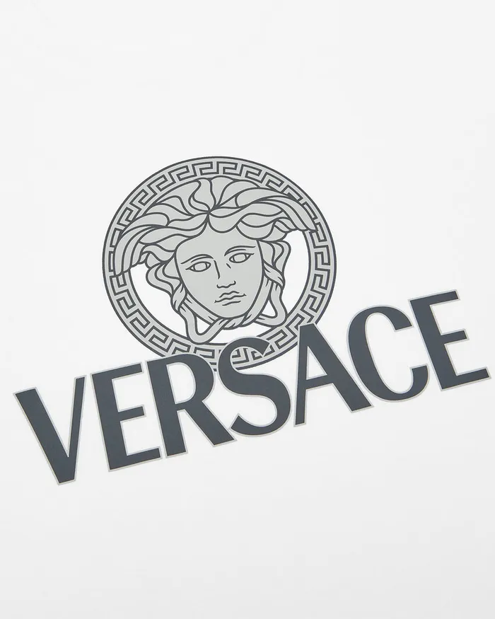 TShirts and Polos Men Versace Medusa Logo TShirt White