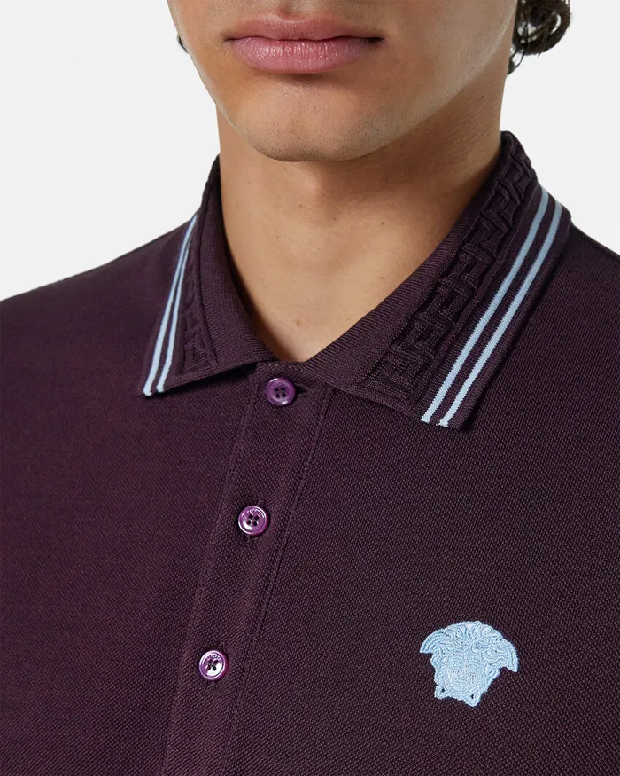 TShirts and Polos Men Versace Medusa Polo Shirt Brown