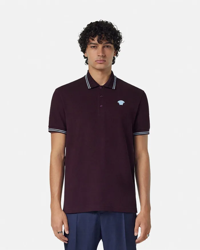 TShirts and Polos Men Versace Medusa Polo Shirt Brown