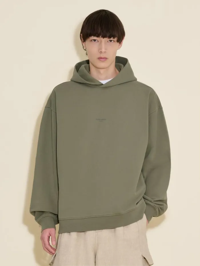 Tshirts and Sweats Men Holzweiler M Paradise Oslo Hoodie Dk Green
