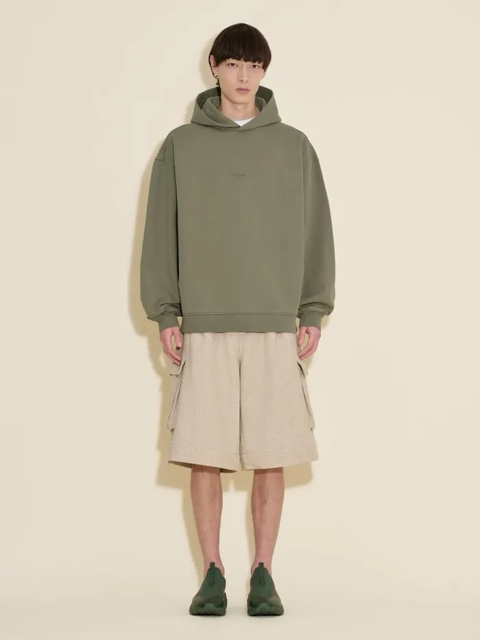 Tshirts and Sweats Men Holzweiler M Paradise Oslo Hoodie Dk Green