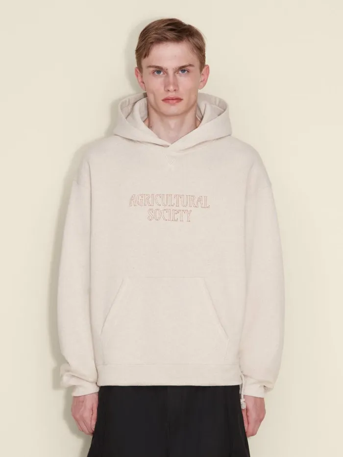 Tshirts and Sweats Men Holzweiler M Tide Society Hoodie Sand Mix