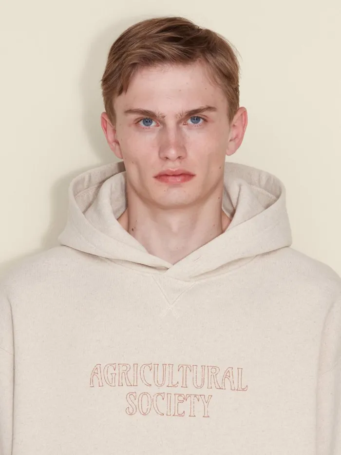 Tshirts and Sweats Men Holzweiler M Tide Society Hoodie Sand Mix