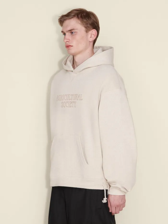 Tshirts and Sweats Men Holzweiler M Tide Society Hoodie Sand Mix