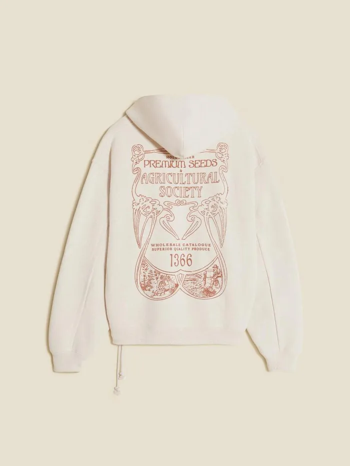 Tshirts and Sweats Men Holzweiler M Tide Society Hoodie Sand Mix