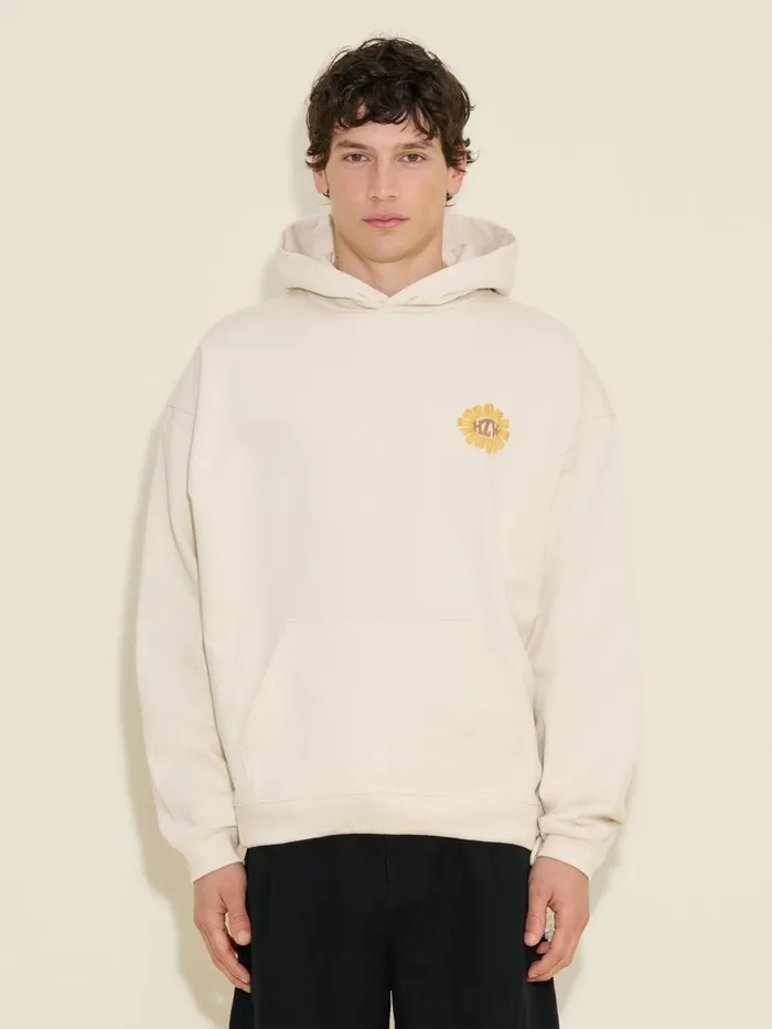 Tshirts and Sweats Men Holzweiler Paradise Logos Hoodie Ecru