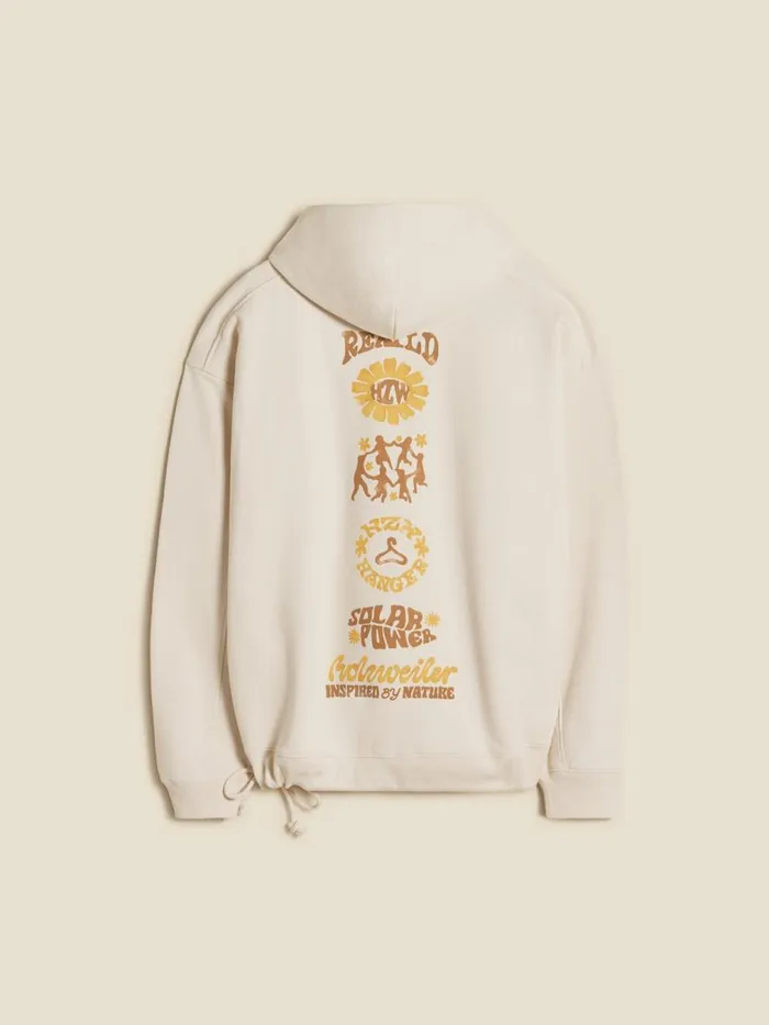 Tshirts and Sweats Men Holzweiler Paradise Logos Hoodie Ecru