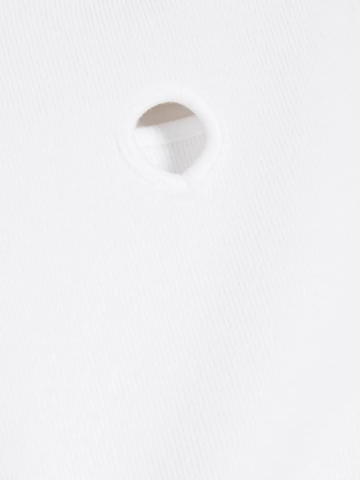 Tshirts and Sweats Women Holzweiler Fitted Rib Tee White