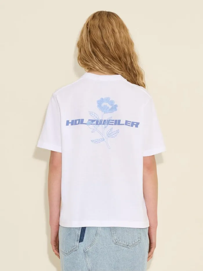 Tshirts and Sweats Women Holzweiler Kjerag Flower Tee White