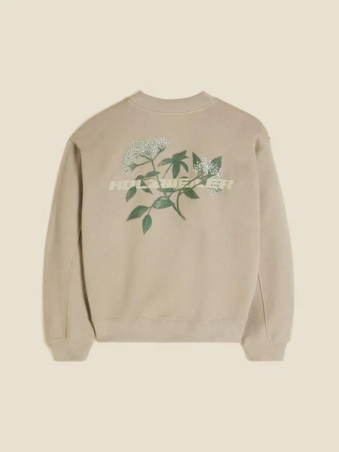 Tshirts and Sweats Women Holzweiler Resolve Elderflower Crew Dk Green