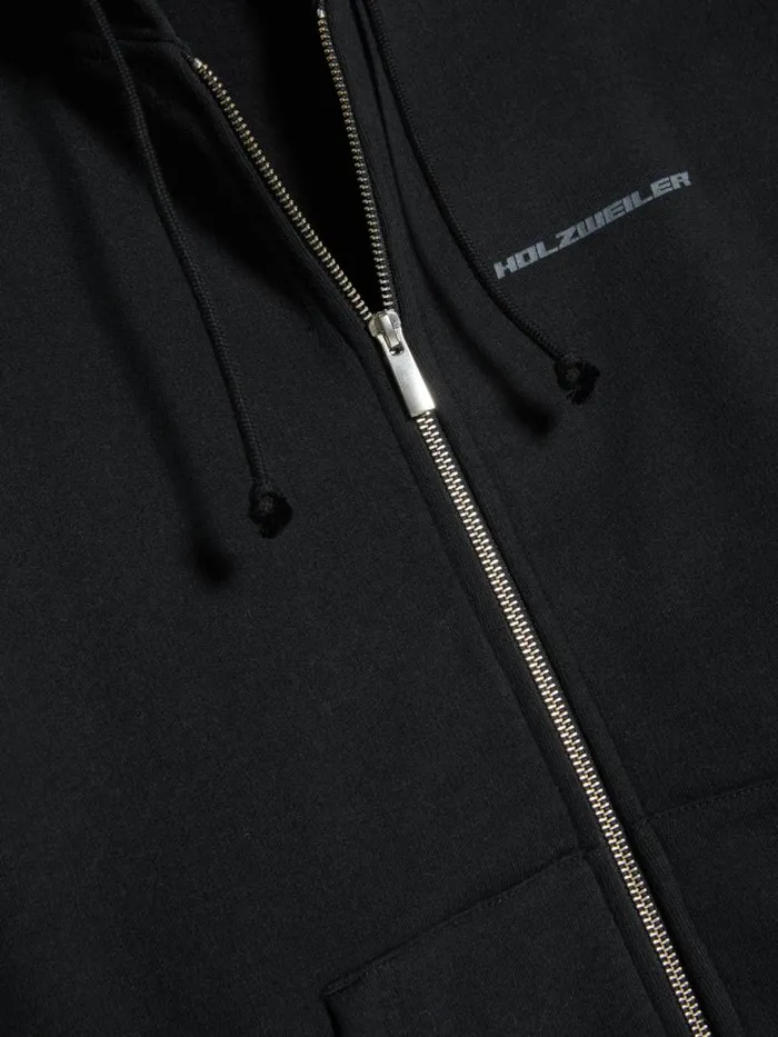 Tshirts and Sweats Women Holzweiler W Ceremony Zip Hoodie Black