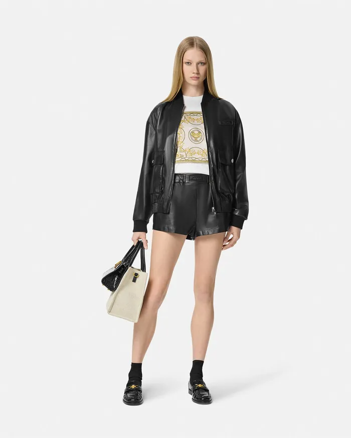 TShirts and Sweatshirts Women Versace La Coupe Des Dieux Oversized TShirt Whiteprint