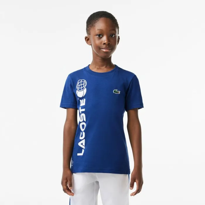 TShirts and Tops Kids Lacoste Kids039 Cotton Jersey Tennis TShirt Methylene Blue F9f TShirts and Tops Kids Lacoste Kids039 Cotton Jersey Tennis TShirt Methylene Blue F9f