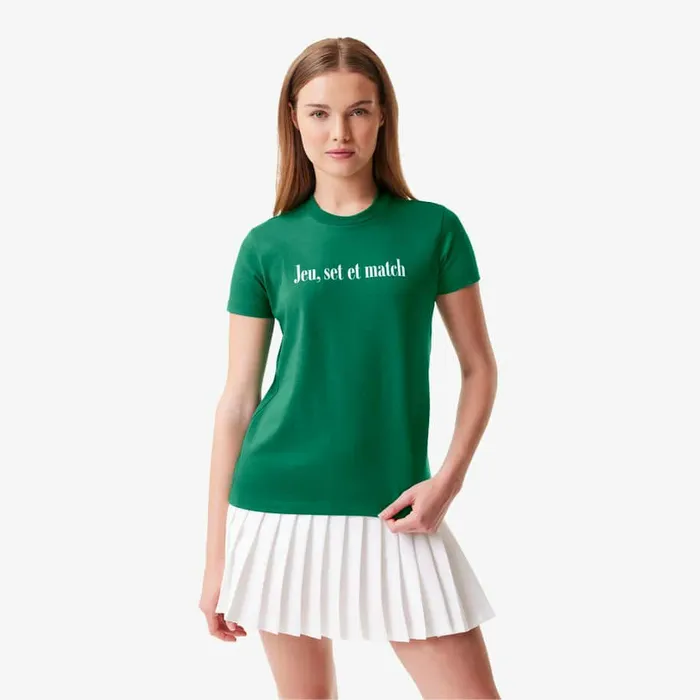TShirts and Tops Women Lacoste Women039s Lacoste X Bandier Jersey TShirt Green White Gt4 TShirts and Tops Women Lacoste Women039s Lacoste X Bandier Jersey TShirt Green White Gt4