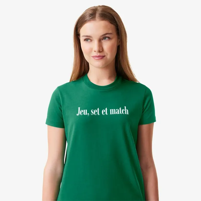TShirts and Tops Women Lacoste Women039s Lacoste X Bandier Jersey TShirt Green White Gt4 TShirts and Tops Women Lacoste Women039s Lacoste X Bandier Jersey TShirt Green White Gt4