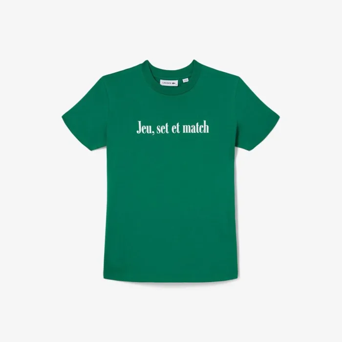 TShirts and Tops Women Lacoste Women039s Lacoste X Bandier Jersey TShirt Green White Gt4 TShirts and Tops Women Lacoste Women039s Lacoste X Bandier Jersey TShirt Green White Gt4