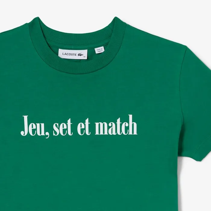 TShirts and Tops Women Lacoste Women039s Lacoste X Bandier Jersey TShirt Green White Gt4 TShirts and Tops Women Lacoste Women039s Lacoste X Bandier Jersey TShirt Green White Gt4